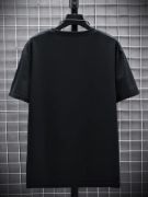 Baskılı Oversize Bisiklet Yaka T-shirt - Siyah resmi